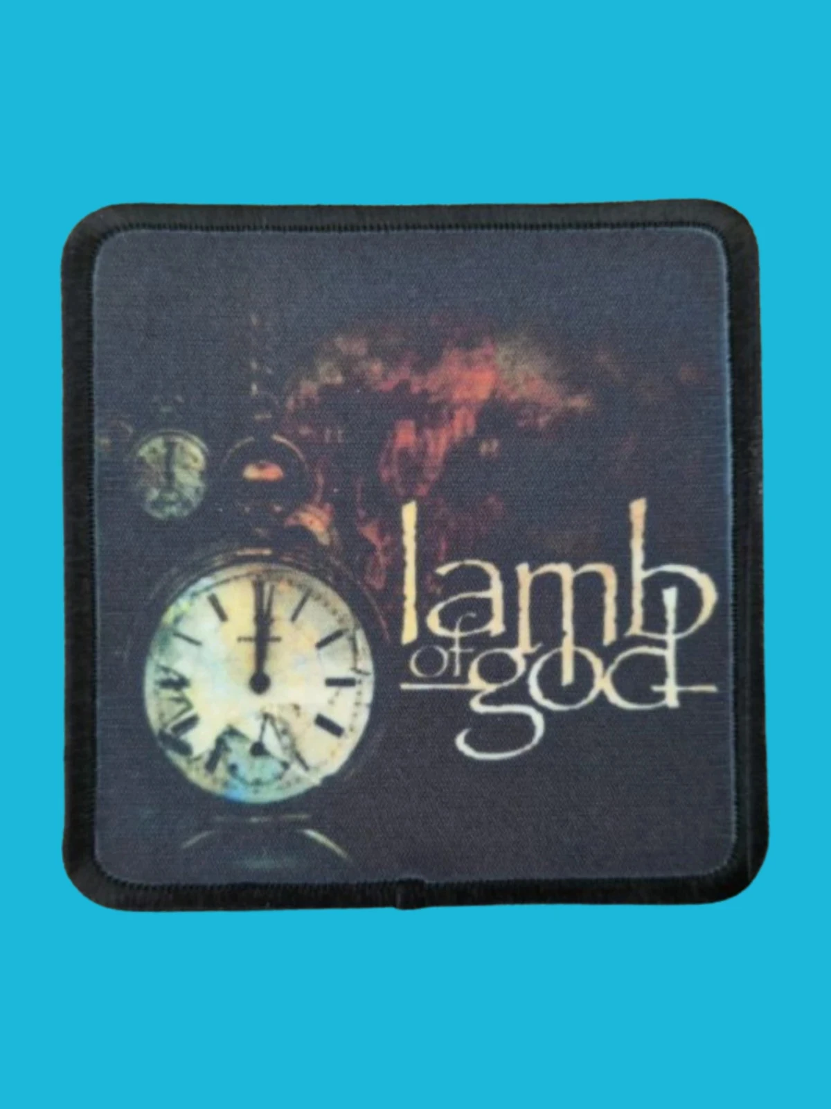 Patch Lamb of God - Album éponyme - Imprimé - Carré de 7,5 x 7,5 centimètres